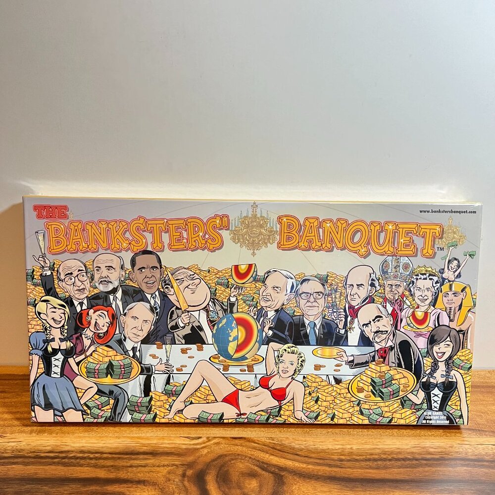 NEW Banksters" Banquet Board Game